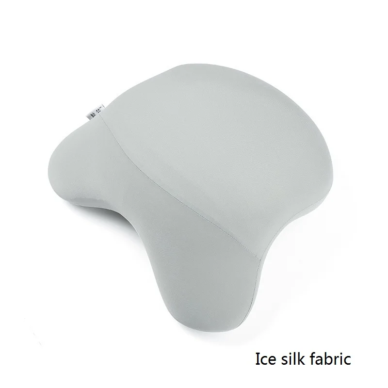 Ice silk light grey 1 шт., 30x29x16 см, Подушка для сна, медленный отскок, ортопедическая пена с эффектом памяти, рождественский подарок, удобная для переноски, офисная, артефакт, подушка для здоровья - Цвет: Ice silk light grey