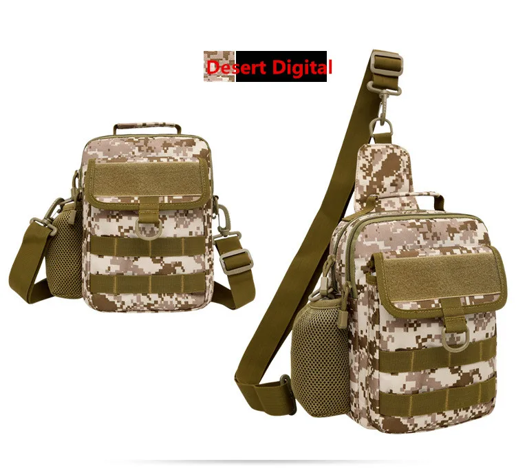 Светло-зеленый 600D Oxford miltary тактическая сумка тактичная сумка militar Army Molle Sling сумки на плече на груди военная сумка тактичейский рюкзак - Цвет: Светло-зеленый