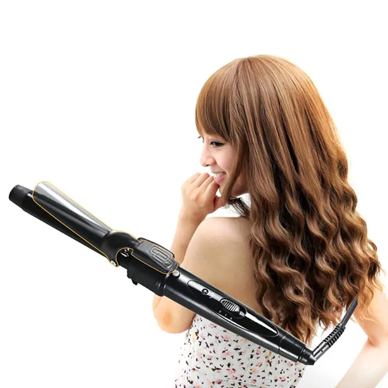 

5 in 1 Interchangeable Ceramic Hair Curler Iron Set Professional Curling Wand Straightening Brush Tourmaline Barrel Dual Voltage