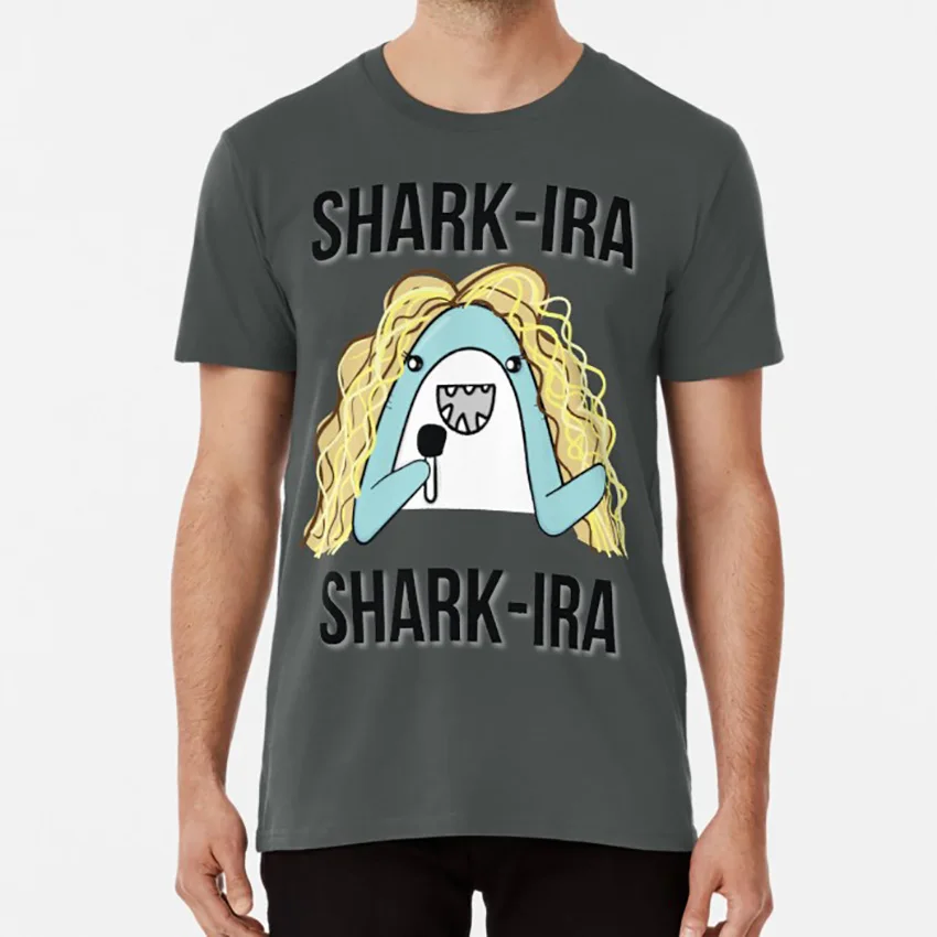 Shark Ira футболка Sharkira Meme Gif Dank Left Fish Pop|Футболки| |