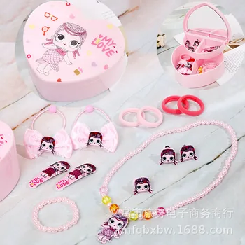 

3 styles lol surprise baby cartoon image girl accessories and storage box set doll accessories girls toys for children Girl gift