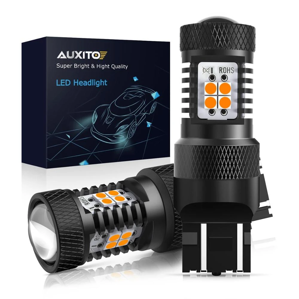 2X 1200 Lumens 7443 50W High Power Chip LED White Turn Signal Tail Lights Bulbs 2X 1200 Lumens 7443 50W High Power Chip LED White Turn Signal Tail Lights Bulbs