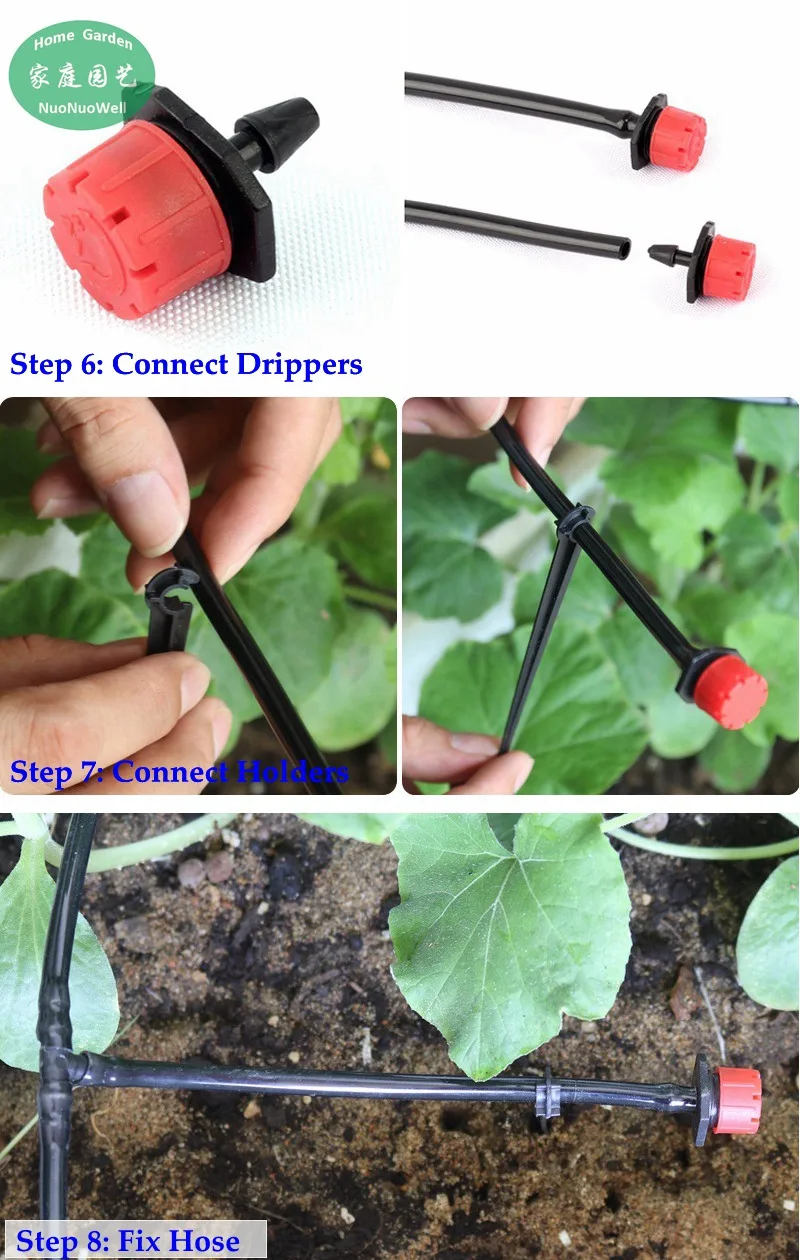 NNW 40 м DIY система капельного орошения автоматическая система полива садовый шланг микро капельные садовые наборы для полива регулируемые капельницы