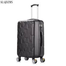 KLQDZMS 2" 24 дюймов ABS чемодан на колесиках, Универсальный женский чемодан для путешествий, чемодан на колесиках, сумки на колесиках