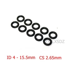 

100 PCS Black NBR rubber O ring O-ring Oring Seal Rubber Gaskets CS 2.65mm x ID 4 5.3 6 7.1 7.6 8 10 11.2 11.8 12.5 13.2 14 15 1