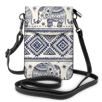 

Women Crossbody Bags Mini Phone Bag Boho Mandala Elephant Small Female Shoulder Bags Ladies Messenger Bag