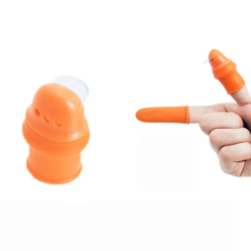 

Finger Protector Silicone Protective Gears Safe Fruit Picking Tool Garden Protectors for Cutting Blade Rings Garden Gloves