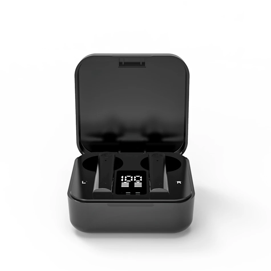 Wireless Headphones LED Bluetooth Earphones HiFi Stero Earbuds TWS Touch Control Sport Waterproof Headset Noise Cancel with Mic