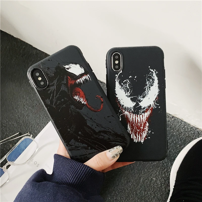 Милый Venom узор чехол для телефона для samsung Примечание 10 8 9 плюс S10 S10E S9 S8 S7 край A30 A50 A70 A80 A5 A8 A9 Мягкий силиконовый чехол с рисунком из мультфильма крышка