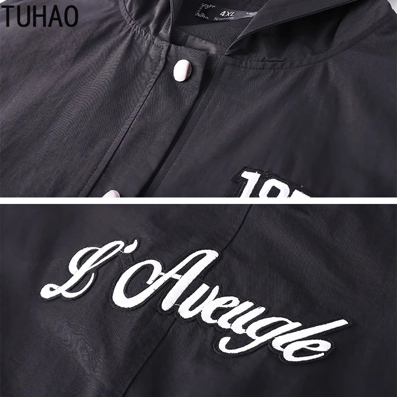 TUHAO, Женское пальто без рукавов,, большой размер, 10xl, 8XL, 6XL, 4XL, элегантный женский жилет, длинный, с буквенным принтом, свободные, с капюшоном, для офиса, леди, пальто