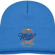 Дети пиво Miller логотип шапочки милые теплые регулируемые шапки для мальчиков и девочек