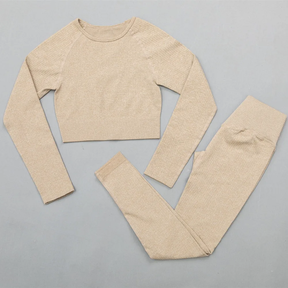 长袖+长裤套装-卡其色_33