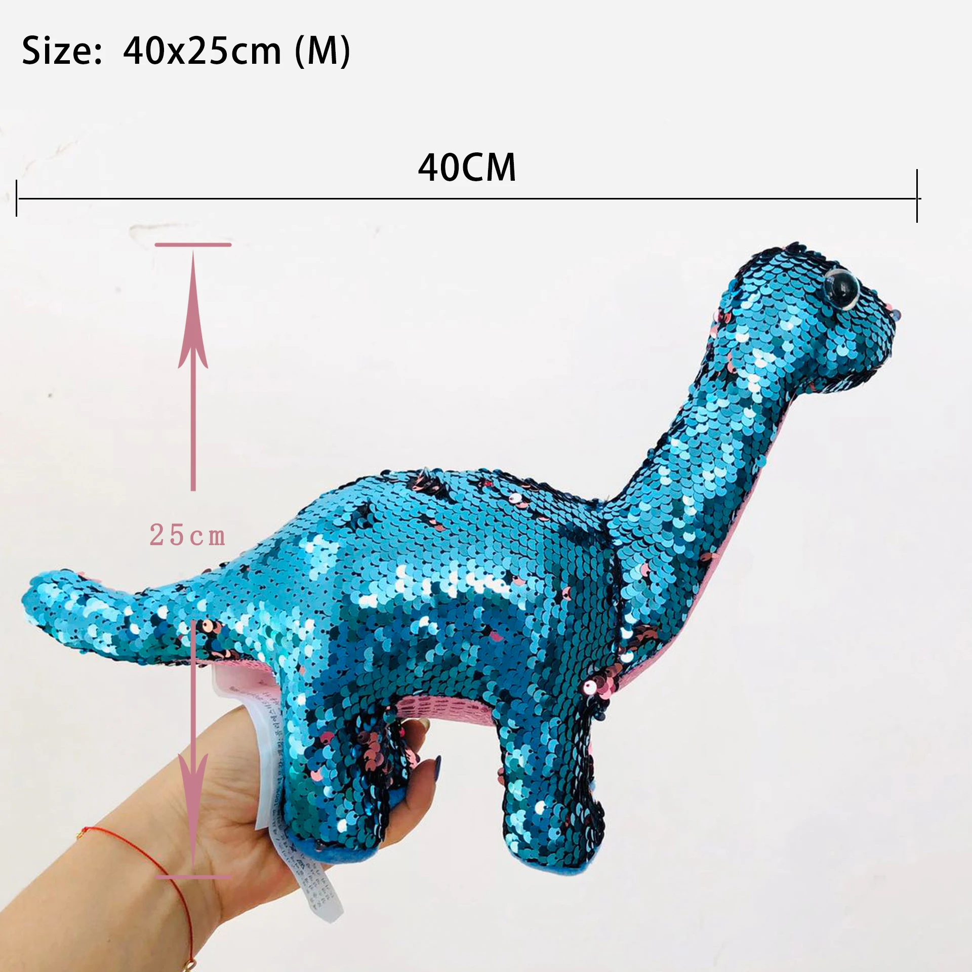 sequin dinosaur stuffed animal