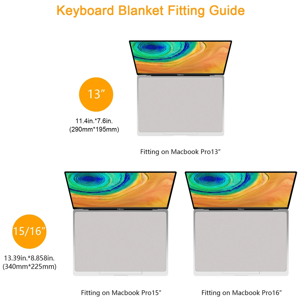 Microfiber Cleaning Cloth cleaning cloth towel cleaning cloth For Screens 13/15/16 Inch Dustproof Protective Film Notebook Keyboard Blanket Cover For MacBook Pro