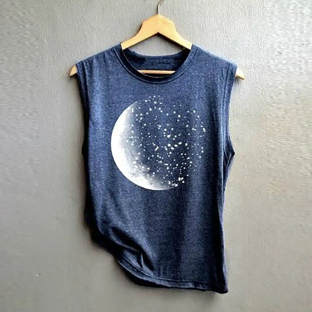 سترة نسائية مطبوعة بلوزات فضفاضة غير رسمية بدون أكمام بدون أكمام بلوزة رياضية سترة نسائية صيفية للياقة البدنية 50 Aliexpress