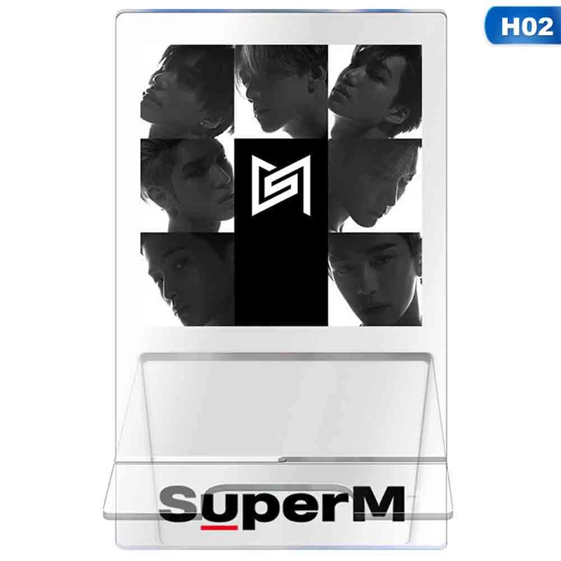 2 KPOP SuperM альбом всех членов персональная индивидуальная акриловая подставка экшн-фигурка стоящая экшн-стол любители украшения подарки - Цвет: 2