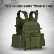 Охотничий Тактический бронежилет Molle многофунциональный жилет cs-игры на открытом воздухе Пейнтбол Защитная одежда военная техника