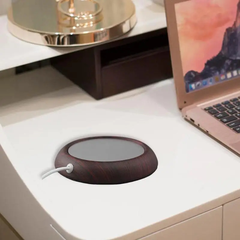 Портативный USB деревянные зерна чашки подогреватель тепла напиток кружка коврик кружки подставка держать чай кофе молоко напиток теплый нагреватель