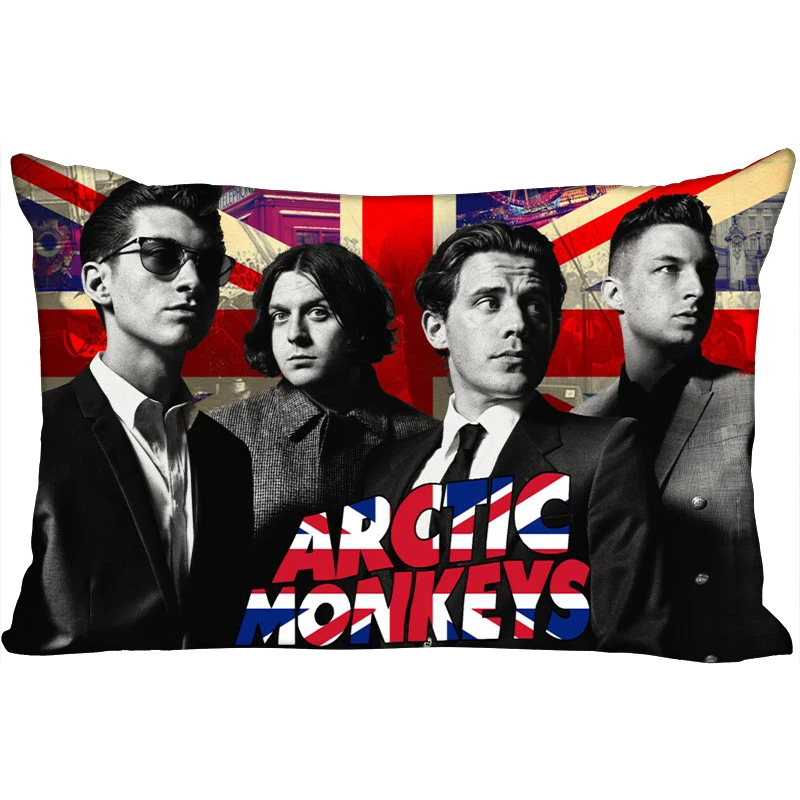 Новые Пользовательские Arctic Monkeys Печать наволочки Две стороны Стандартный атлас шелк мягкие прямоугольные Наволочки на молнии больше размер - Цвет: 11