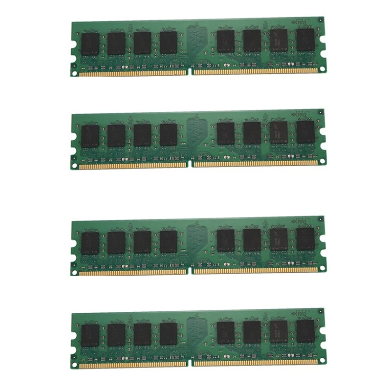8 Гб комплект (2GBX4) DDR2 800 Udimm RAM PC2-6400/PC2-6400U 1 V CL6 240 Pin Non-ECC небуферизованные модули
