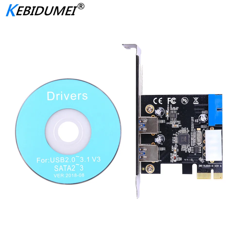 USB 3 0 PCI E адаптер для расширительной карты внешний 2 порта USB3.0 концентратор