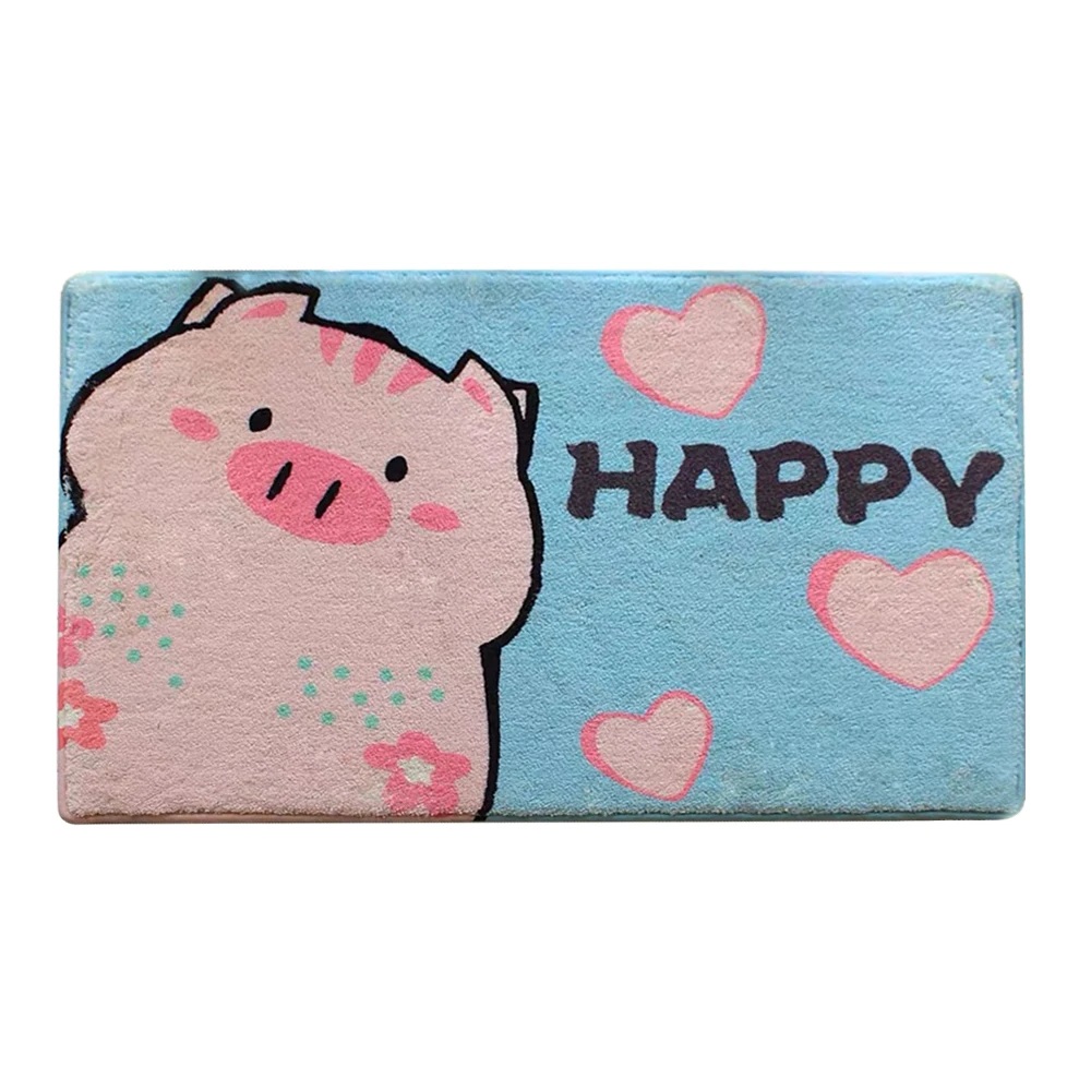 Спальня коврик мультфильм животных двери коврик коврики для туалета напольное покрытие нескользящий ковер абсорбирующий коврик 45x70 см