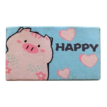 Спальня коврик мультфильм животных двери коврик коврики для туалета напольное покрытие нескользящий ковер абсорбирующий коврик 45x70 см