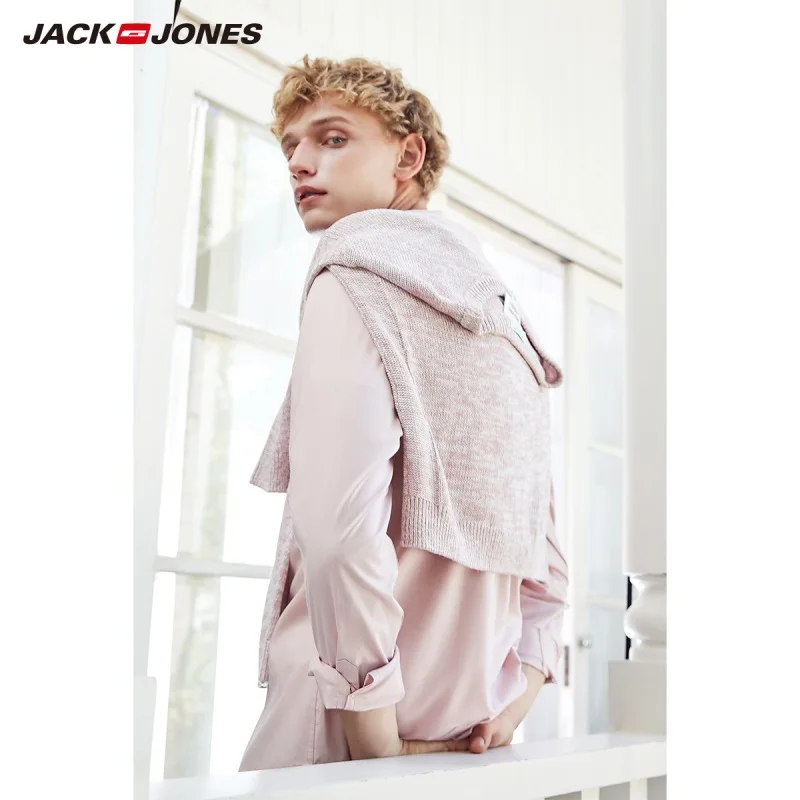 JackJones Мужской умный Повседневный светильник рубашка с длинными рукавами 219105565