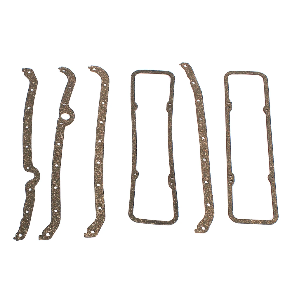 Gasket Seal Set Fit for Chevy 327 283 307 350 383 V8 Engines Complete Overhaul Head Intake Exhaust