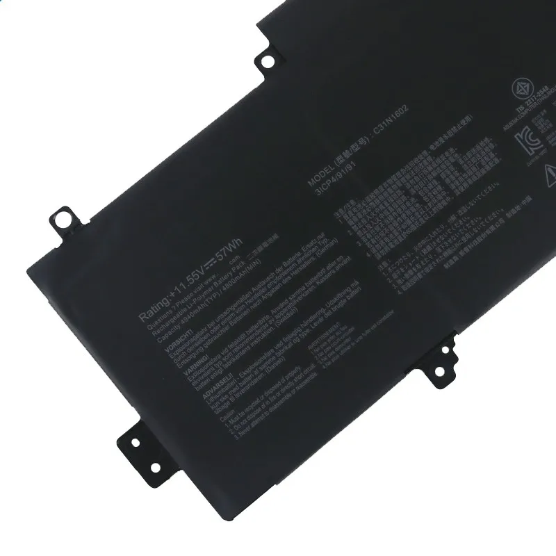 

New C31N1602 11.55V 57wh 4800MAH laptop batteryFor Asus UX330UA UX330UA-FB018R UX330UA-FB161T laptop