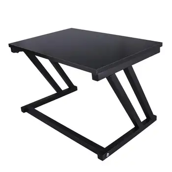 

Kitchen Shelf Double Deck Traceless Storage Rack for Seasoning Oven Microwave Oven (With Hook Black Board Black Shelf Pattern)