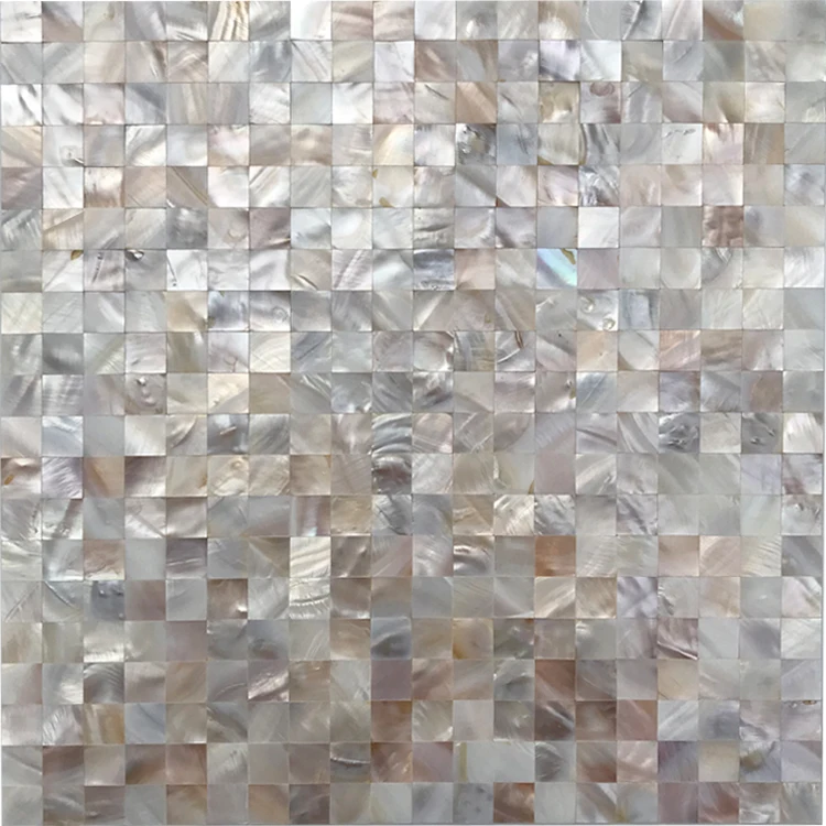 2mm Thickness Groutless Seamless Mother Of Pearl Shell Backsplash MOP19013 Freshwater Seashell Mosaic Bathroom Kitchen Wall Tile | Дом и сад