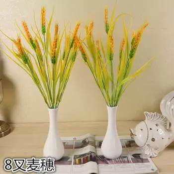 

Simulation Wheat Plastic Flowers Restaurant Partition Decoration Plant Stage Performance Props Simulation Flower Pot Flower Arra