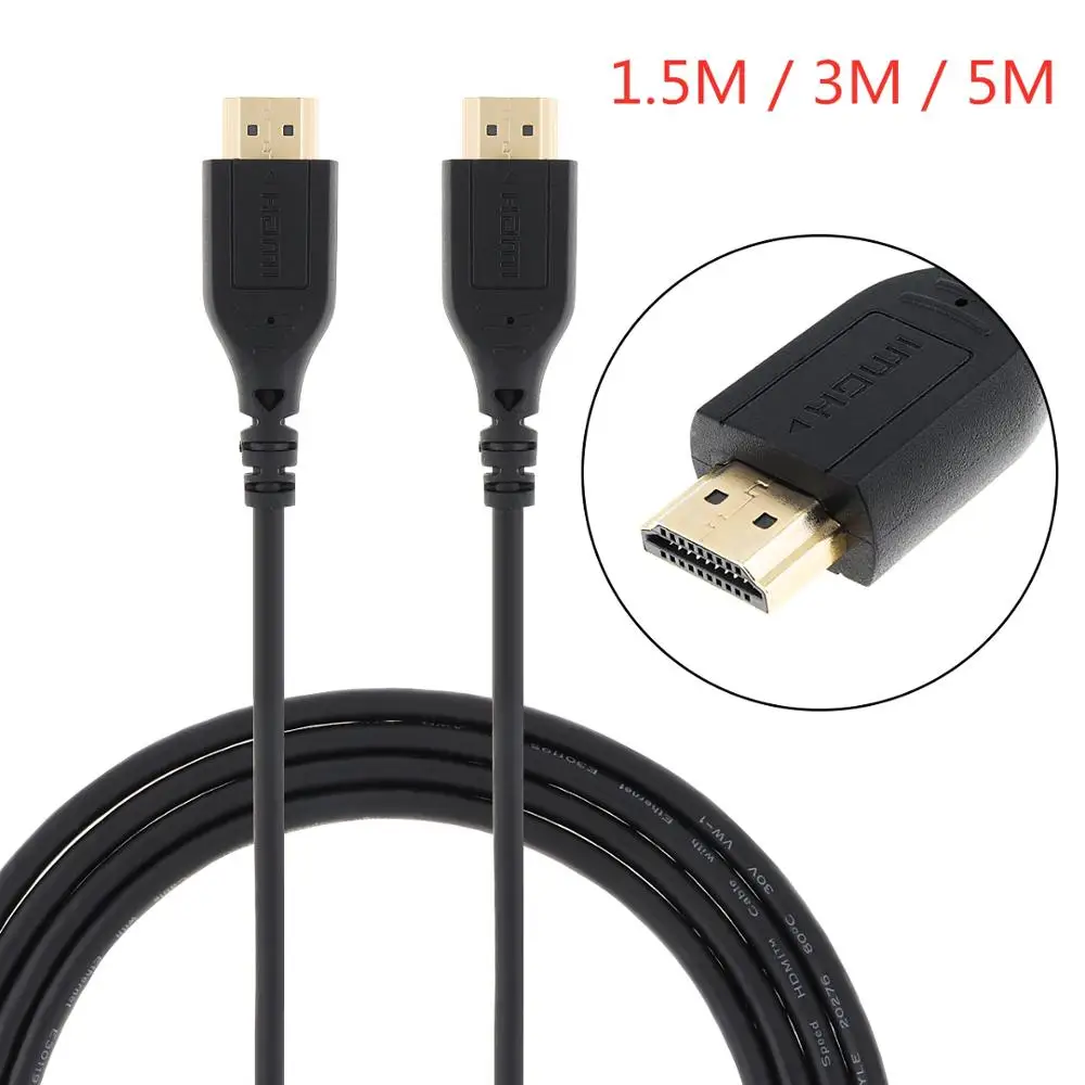 

DiGiYes 1.5M / 3M / 5M Gold-plated HDMI 2.0 4K 1080P 3D Male to Male Cable for HDTV / Splitter Switcher LCD / PS3 / Projector