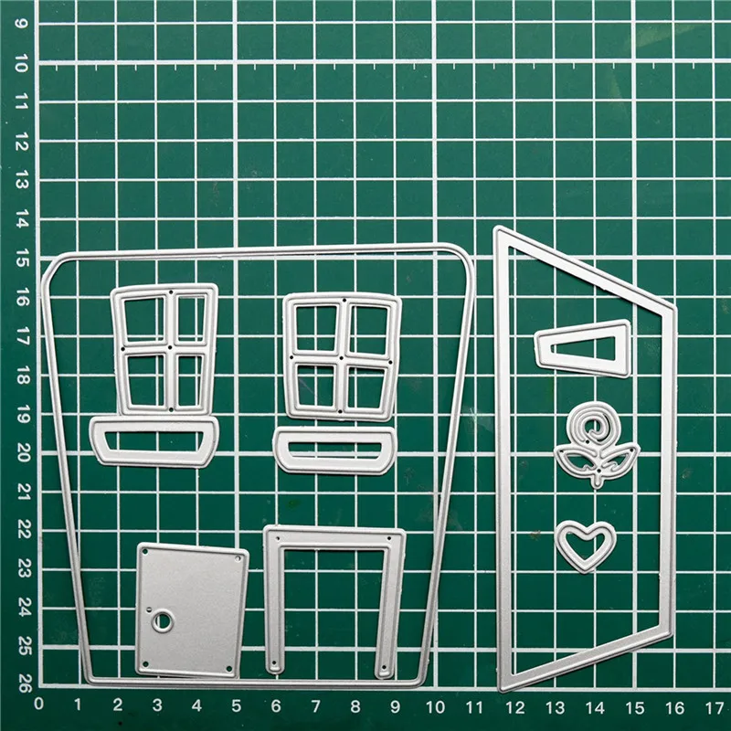 

DiyArts House Building Metal Cutting Dies Scrapbooking Card Making Embossing Stencil Die Cut Template New 2019 Craft Dies Decor
