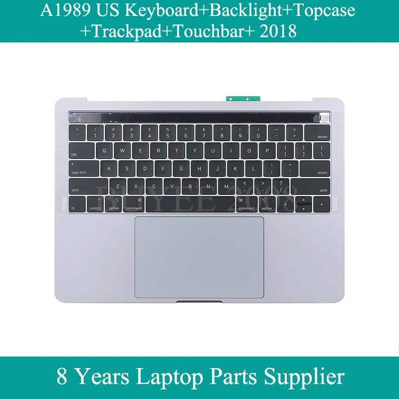 US $145.00 Laptop A1989 US Keyboard For Macbook Pro Retina 2018 A1989 Topcase Top Case US Keyboard Backlight Trackpad Touchbar Replacement