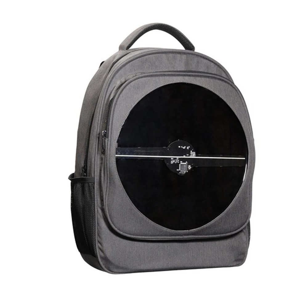 Edição de Imagem Display Holográfico Publicidade Luz Personalizado Vídeo Projetor Bluetooth Bolsa Móvel 3d Led fã 1 3d display holográfico led fã publicidade luz