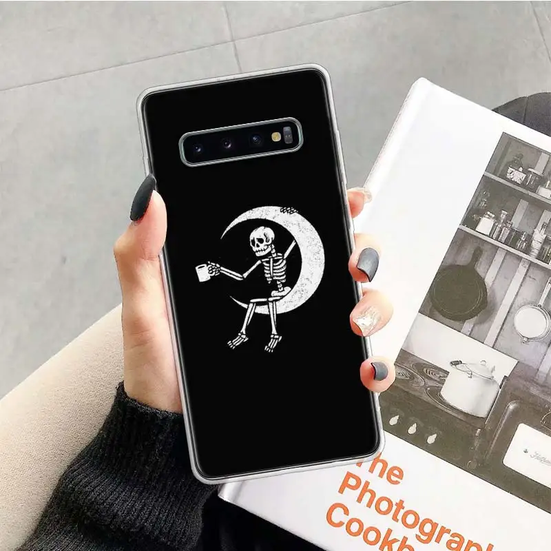 TR170-8 Забавный чехол с изображением черепа для samsung Galaxy Note 10, 9, 8, S10+ Lite, S9, S8, J4, J6, J8 Plus,, S7, S6 Edge, мягкий чехол для телефона C - Цвет: TR170-8