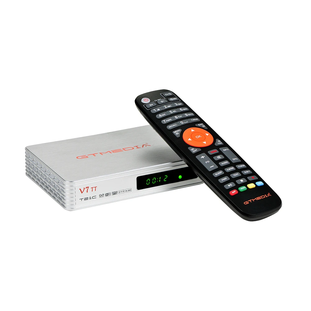 GTMEDIA V7 TT  ű ޺ DVB T2/C TV 10 Ʈ Ʃ ڽ,  H.265 , Ǯ HD 1080P,  