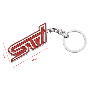

Fashion 3D Metal alloy STI Logo Keychain For Subaru STI Legacy Forester Outback Rally WRX WRC Impreza Car Accessories