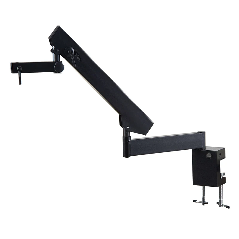  Universal Adjustable Direction Articulating Clamp Holder Bracket Arm 76mm Microscope Stand For Ster