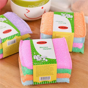 

4pcs kitchen wash the big king clean cloth dishcloth does not get oil High-efficiency tableware Household Cleaning Towel