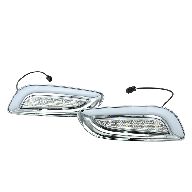 2 шт. для Lexus RX330 RX350 2003-2009 Светодиодный дневной ходовой светильник DRL Автомобильная противотуманная фара 6000 К белый светильник желтый светильник