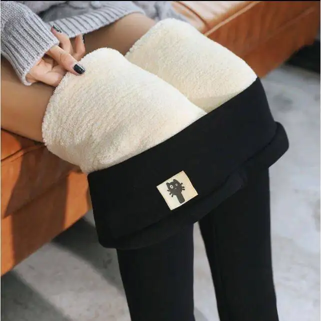 aerie leggings Women's Sexy Winter Warm Leggings Women Super Thick High Stretch Lamb Cashmere Leggins High Waist Skinny Fitness Pants seasum leggings Leggings