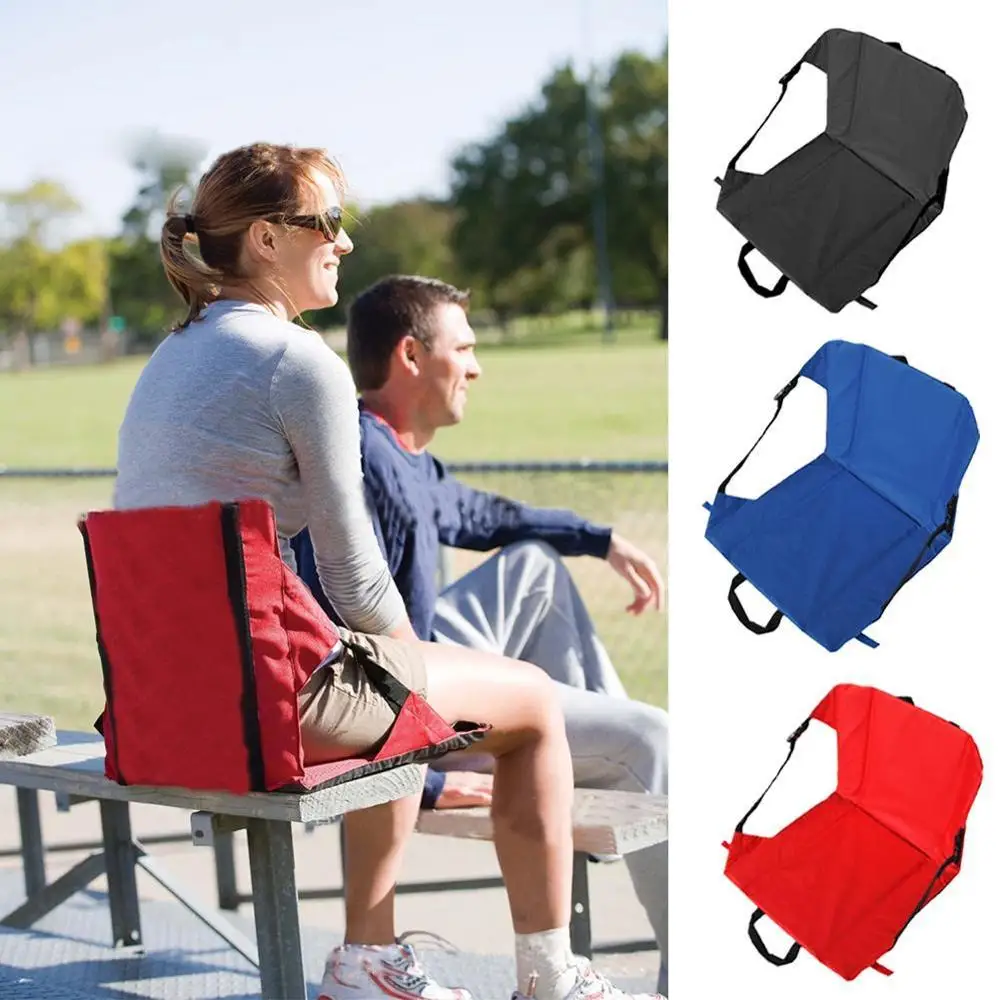 

Portable Cushion Foldable Portable Padded Moisture-proof Chair Seat Cushion Back Support Pad