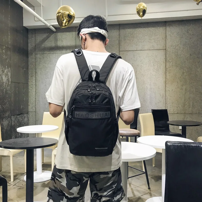 

Trend Backpack Small Casual Korean-style Simple Outdoor Backpack Men And Women Lightweight Fashion College Student School Bag
