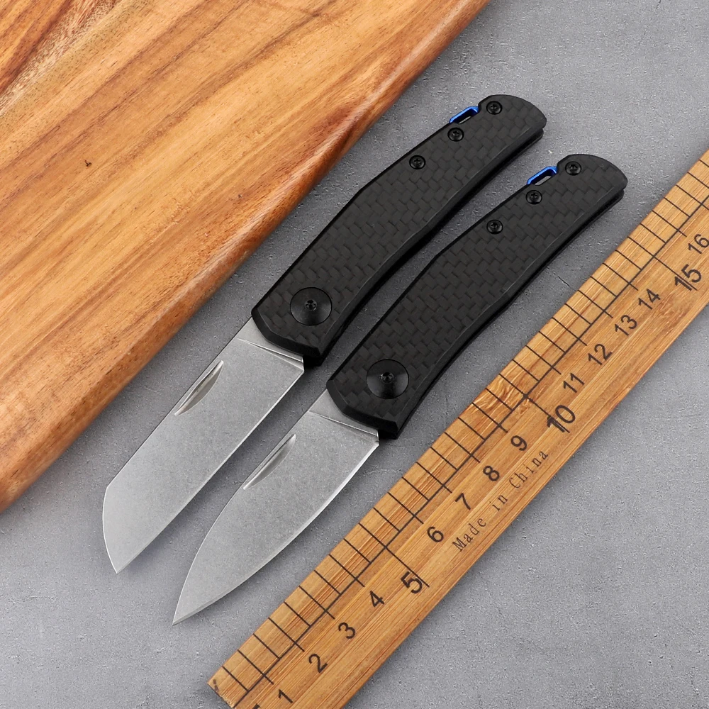 Складной нож Pocket ZT 0230 нескользящий из углеродного волокна с лезвием 20CV