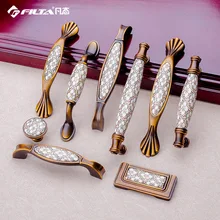 Домашний пасторальный стиль Osmanthus кофейная ручка в американском стиле керамическая ручка шкаф кофе древний османтус керамическая цинковая Al