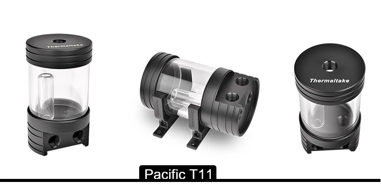 Термостойкий резервуар для воды с водяным охлаждением Thermaltake тихий T11-200ml 55 градусов длиной 110 мм G1/4