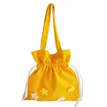 1 шт. цветок прекрасный и элегантный холщовый мешок, сумка на одно плечо, косой сатш, сумка на плечо, косой